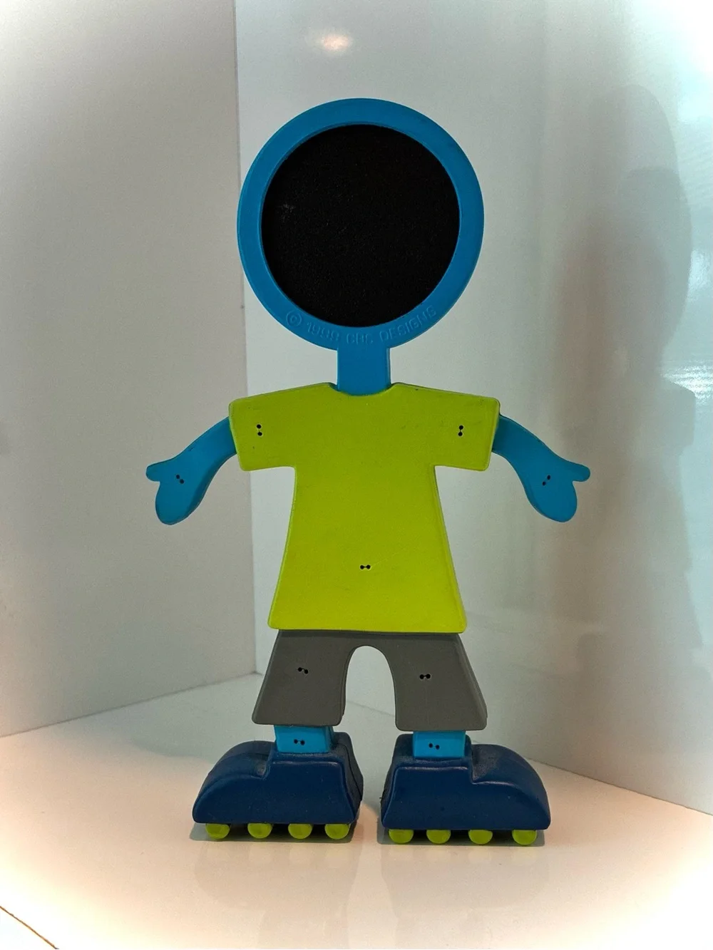 Vintage Flexo Buddies Photo Frame, by CBS Designs, “Roller Blades Boy”